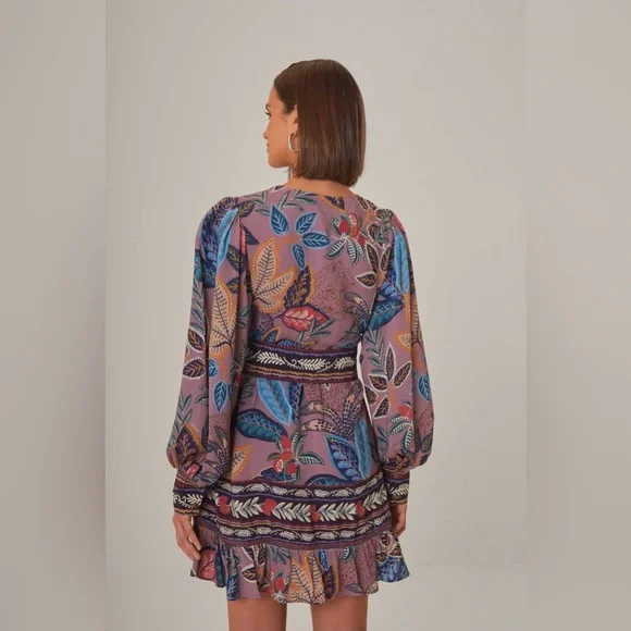 FARM Rio Multicolor Leaf Print Dress - Picture 10 of 10